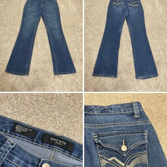 Nine West womens west end fit bootcut jeans sz 6/28R cowboy rodeo equestrian y2k - Picture 1 of 11